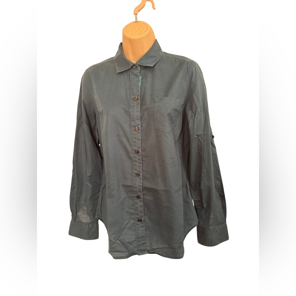 Robert Graham Teal Button-Up Shirt - Picture 5 of 8